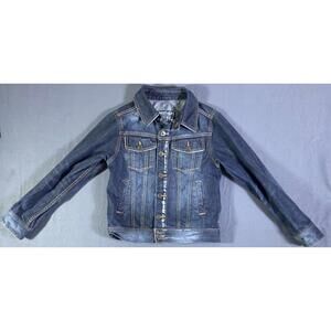 Brothers B11 Kids Small (8-10 Years Old) Blue Denim Trucker Jacket Rugged Layer